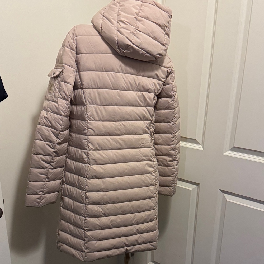 Ralph Lauren Light Beige Hooded Puffer Jacket, Women Size Large - Picture 7 of 11